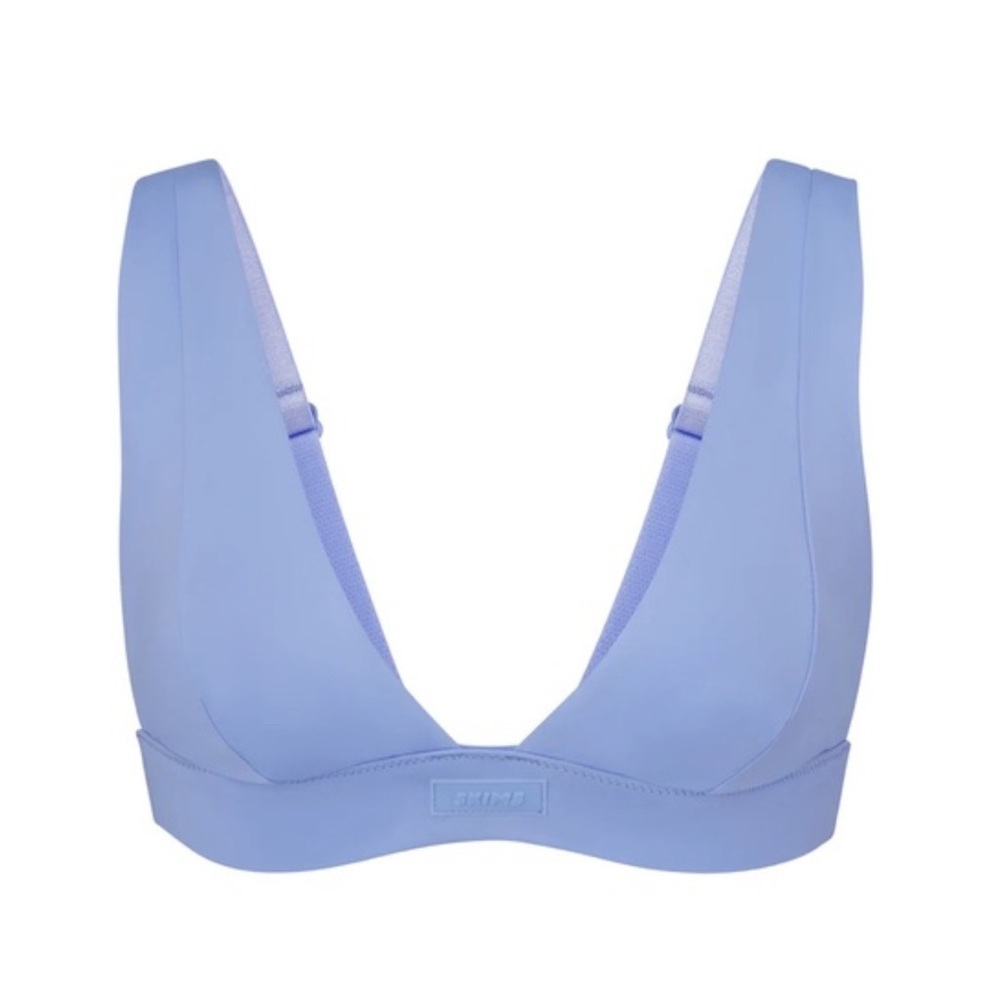 SKIMS Women’s Periwinkle Plunge Swim Top Size 4X